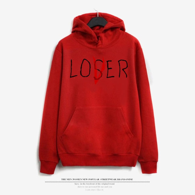 Lover Letter Print Hoodies Women