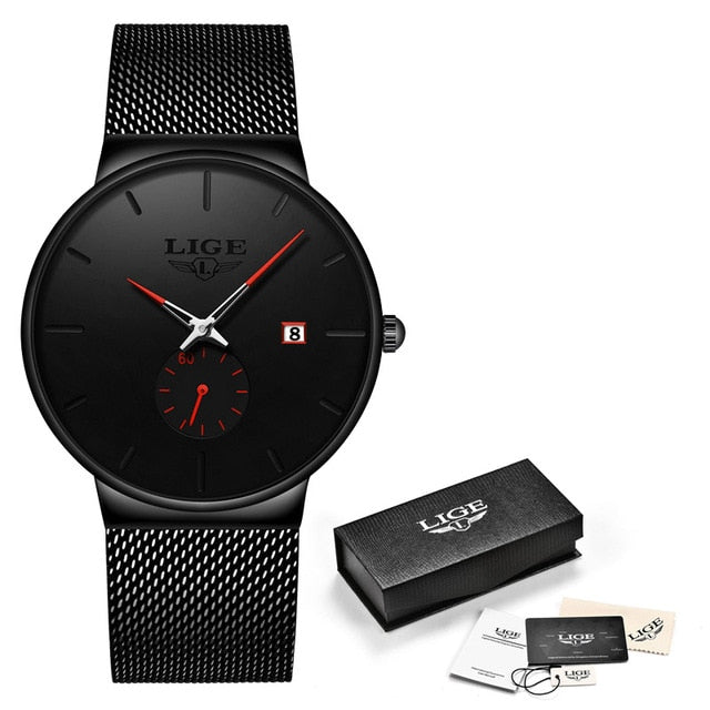 LIGE Quartz Watch Unisex