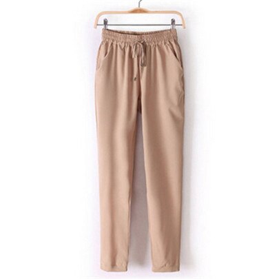 INDJXND Summer OL Chiffon Pants