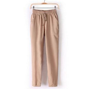 INDJXND Summer OL Chiffon Pants