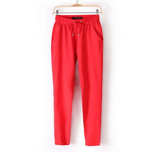 INDJXND Summer OL Chiffon Pants
