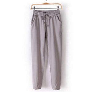 INDJXND Summer OL Chiffon Pants