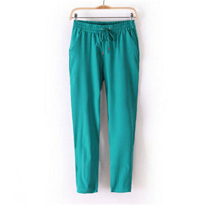 INDJXND Summer OL Chiffon Pants