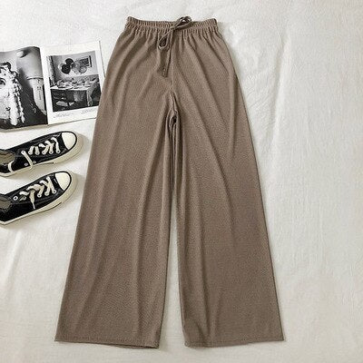 Korean Spring Summer Drawstring Women Pants