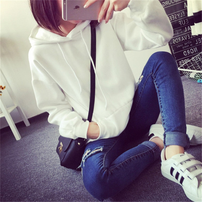 Solid Color Women's Sweatshirt