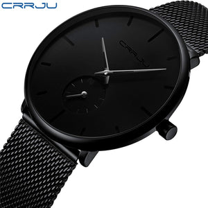 CRRJU Full Steel Watch Men