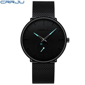 CRRJU Full Steel Watch Men