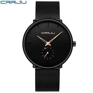 CRRJU Full Steel Watch Men