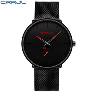 CRRJU Full Steel Watch Men
