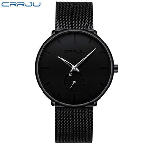 CRRJU Full Steel Watch Men