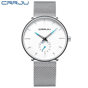 CRRJU Full Steel Watch Men