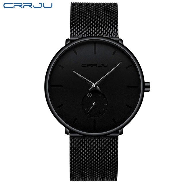 CRRJU Full Steel Watch Men