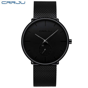 CRRJU Full Steel Watch Men