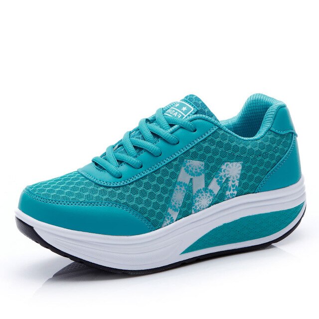 MWY Breathable Mesh Casual Women Shoes Damping Outdoor Walking Rocking Shoes Lightweight Platform Sneakers Shoes Damesschoenen